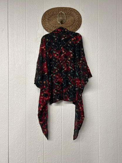 Crepe Sari Summer Nirvana Button Down 0626 170