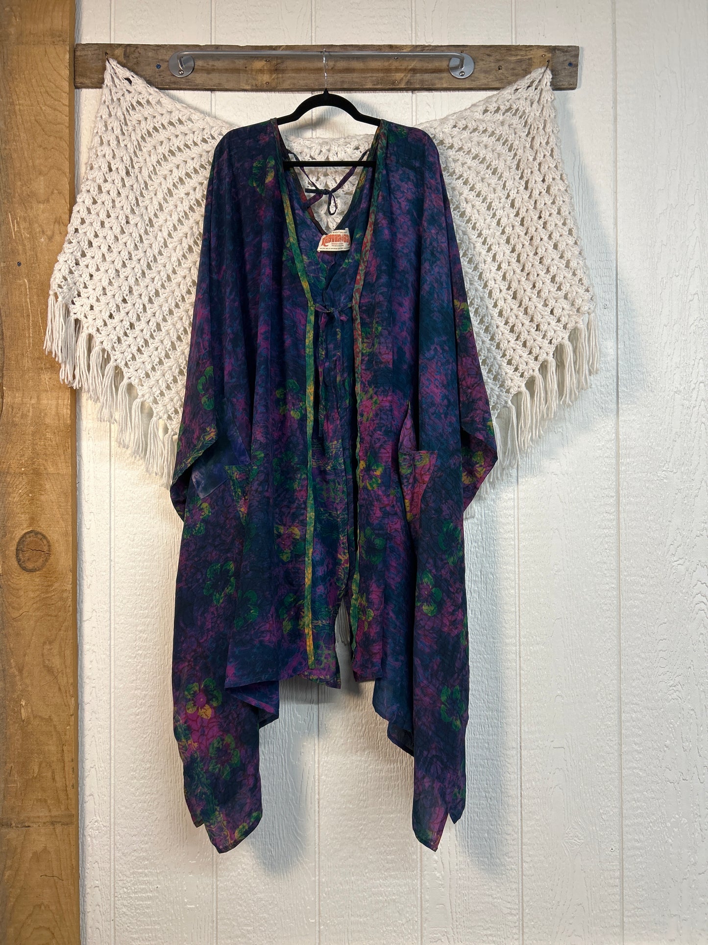 Crepe Sari Orchid Kimono 0626 241