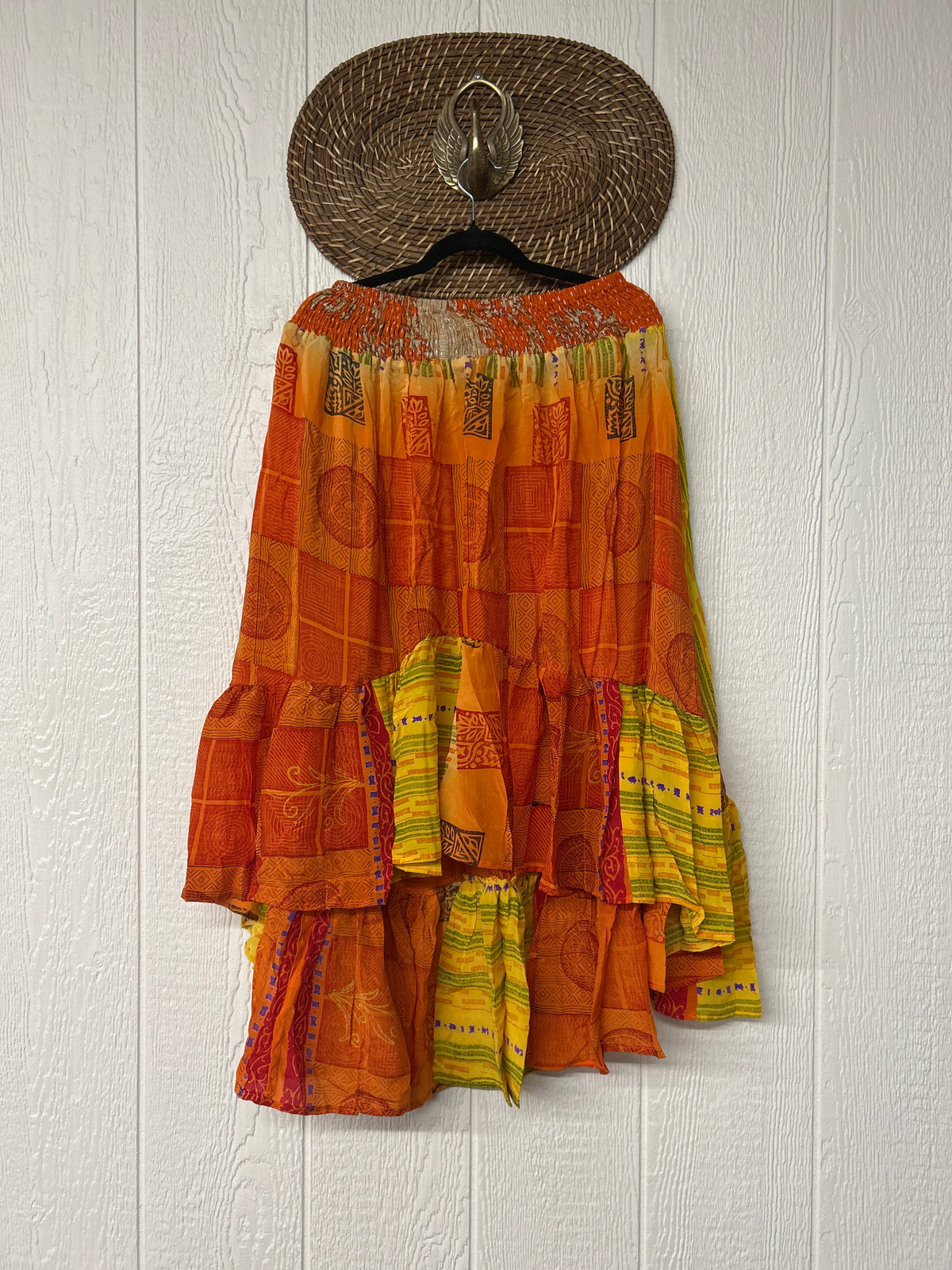 Crepe Sari Dahlia Skirt 1026 037