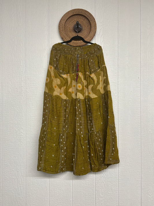 Pareo Kantha Lotus Maxi Skirt 0826 269