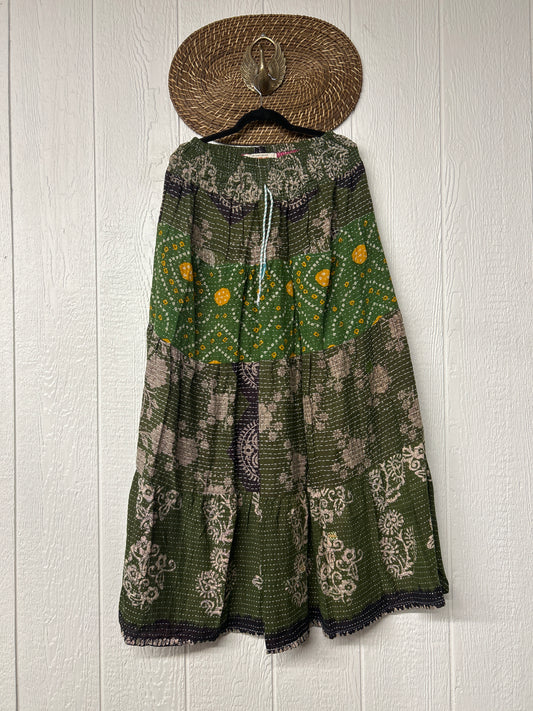 Pareo Kantha Lotus Maxi Skirt 0826 163