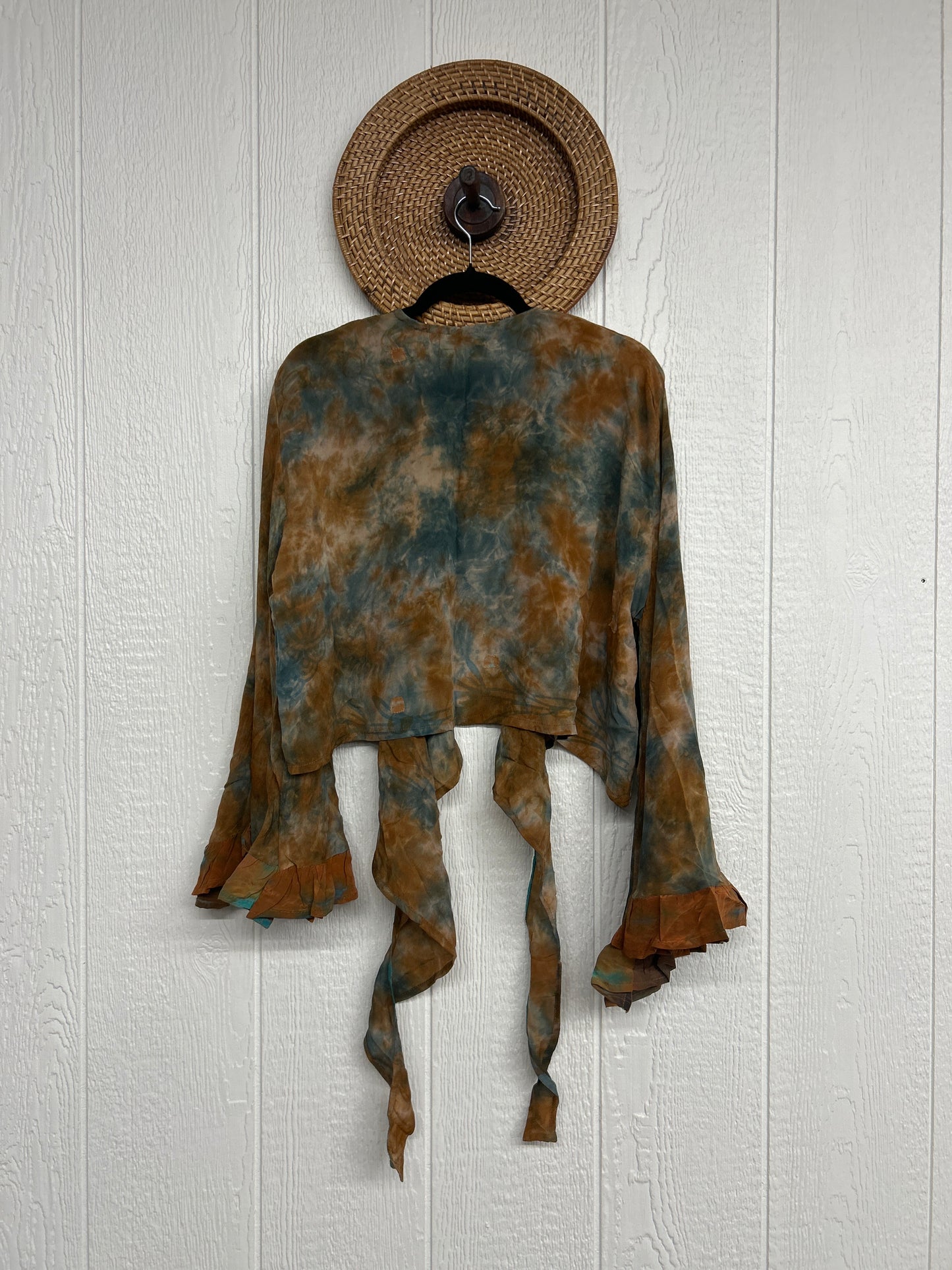 Crepe Sari Zeppelin Crop Shrug 0426 197