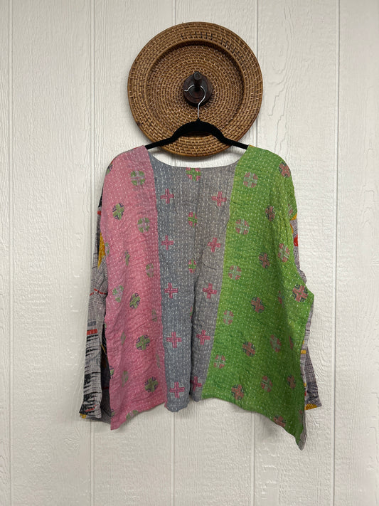 Pareo Kantha Wanderer Pocket Crop Top 0226 042