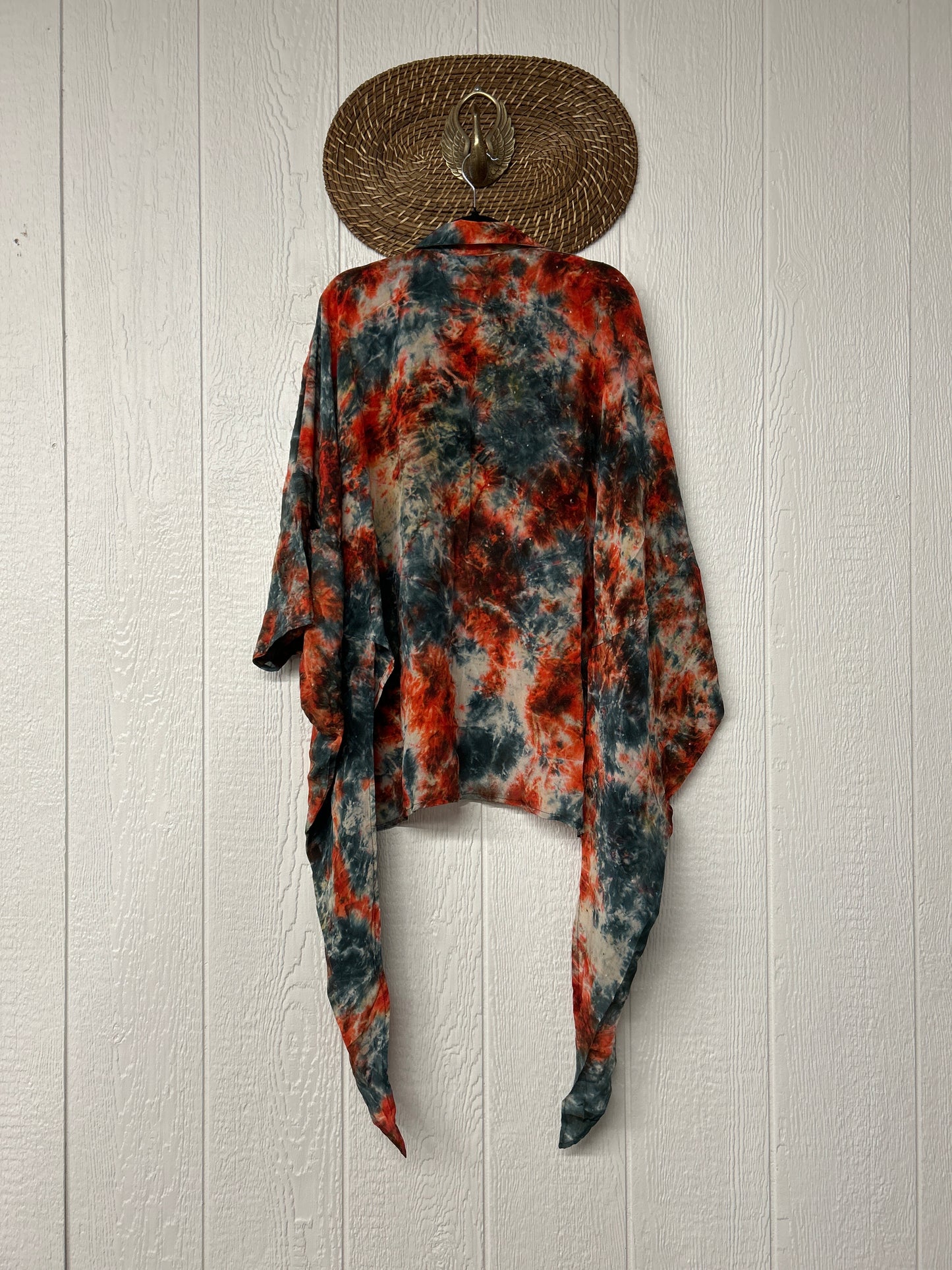 Crepe Sari Summer Nirvana Button Down 0626 160