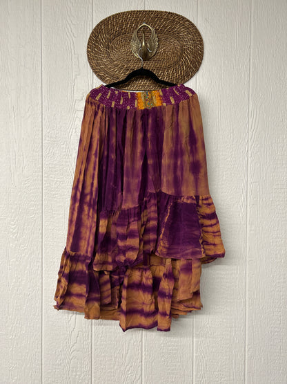 Crepe Sari Dahlia Skirt 1026 027
