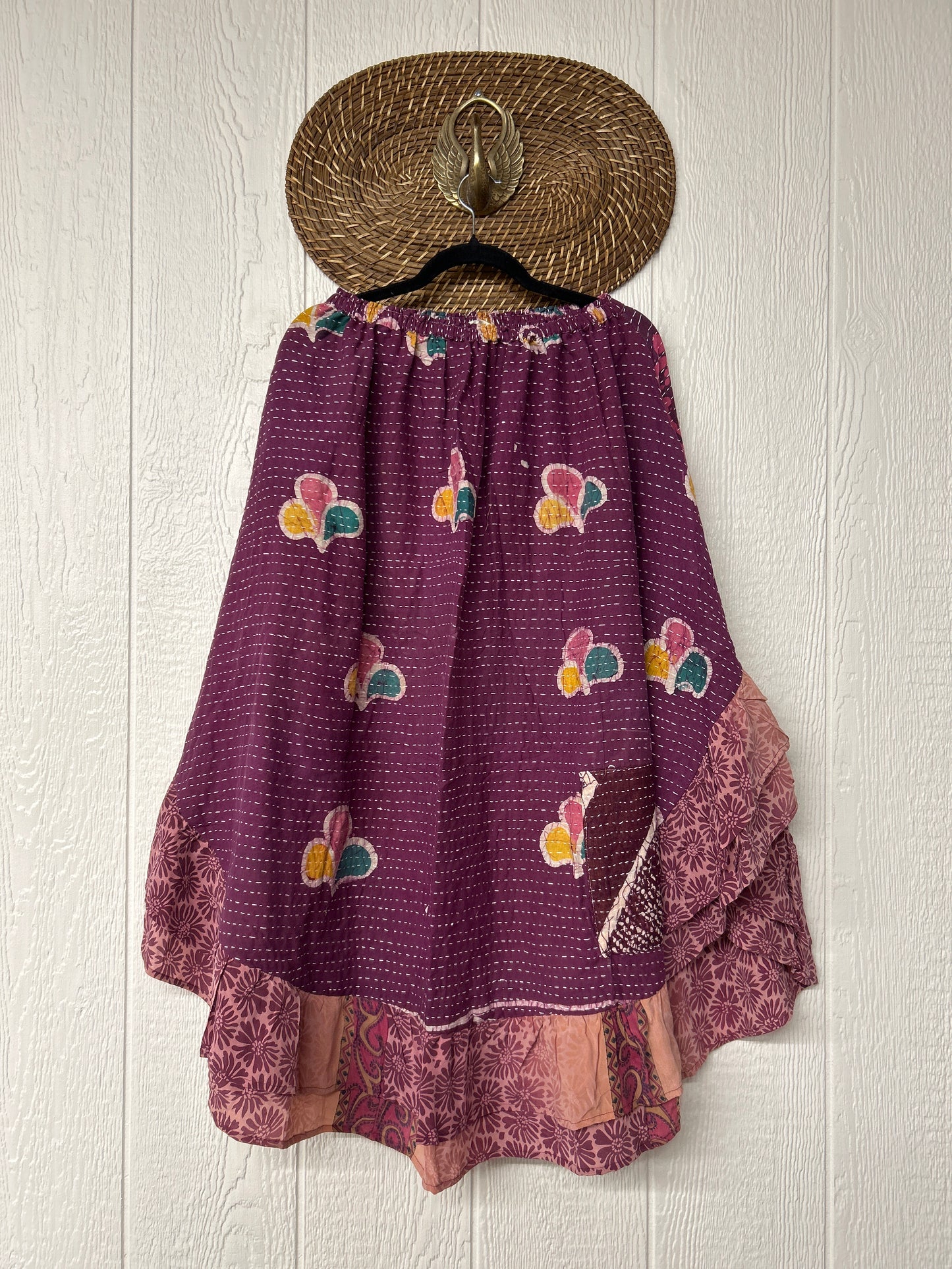 RETAIL Pareo Kantha Wild Rose Skirt 0426 062