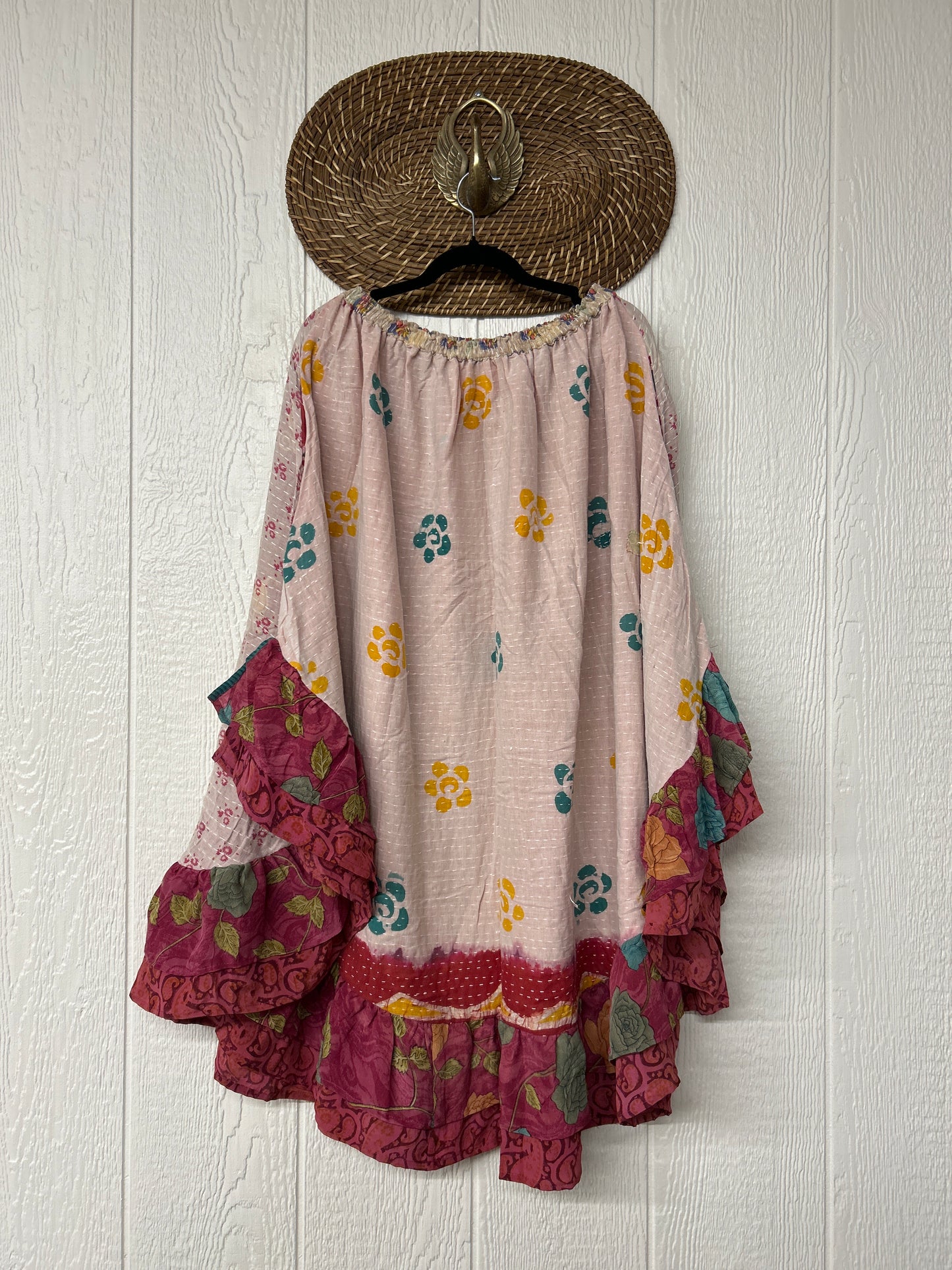 Pareo Kantha Wild Rose Skirt 0426 093