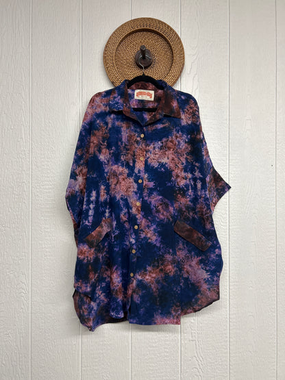 Crepe Sari Free To Be Button Down 0626 181