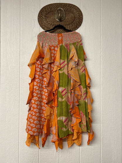Pareo Kantha Willow Maxi Skirt 0826 146