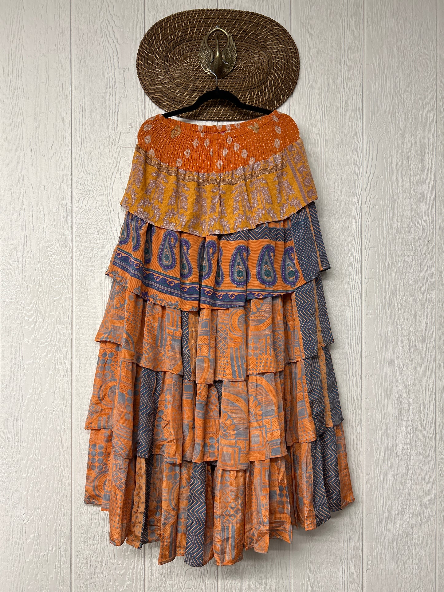 Rasgulla Sari Venus Ruffle Maxi 1125 027