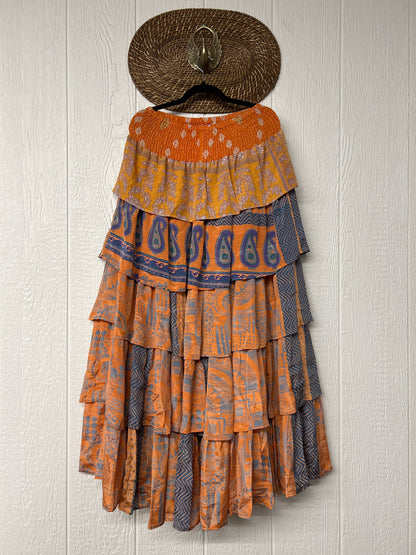 Rasgulla Sari Venus Ruffle Maxi 1125 027