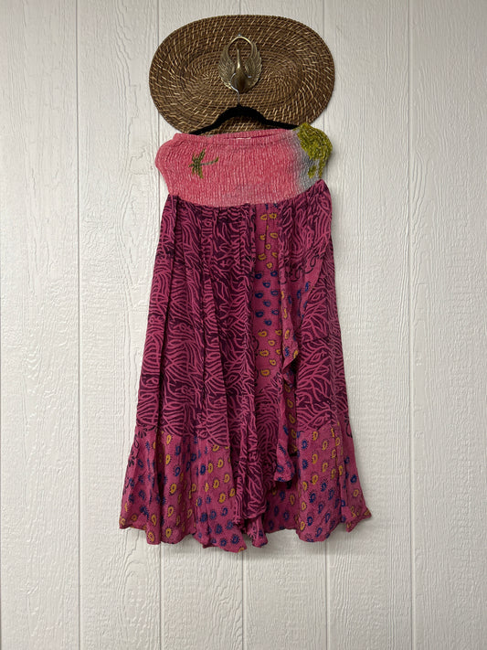 Crepe Sari Inner Peace Wrap Skirt 0626 130