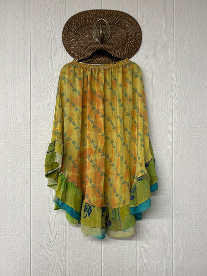 Crepe Wild Rose Skirt 1025 088