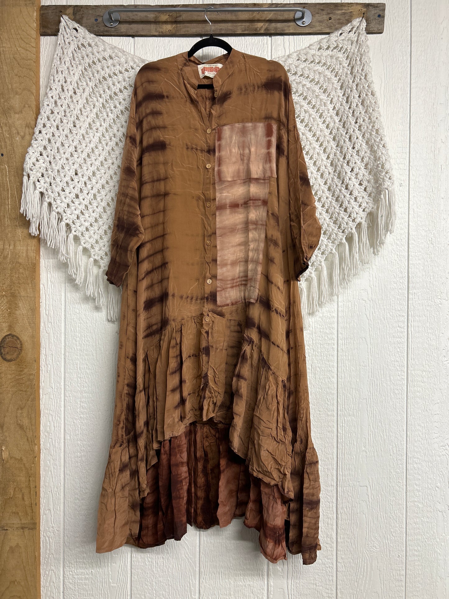 Crepe Sari Dahlia Duster Dress 0326 102