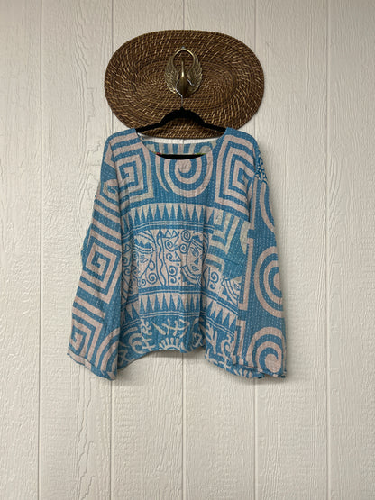 Pareo Kantha Wanderer Pocket Crop Top 0226 126