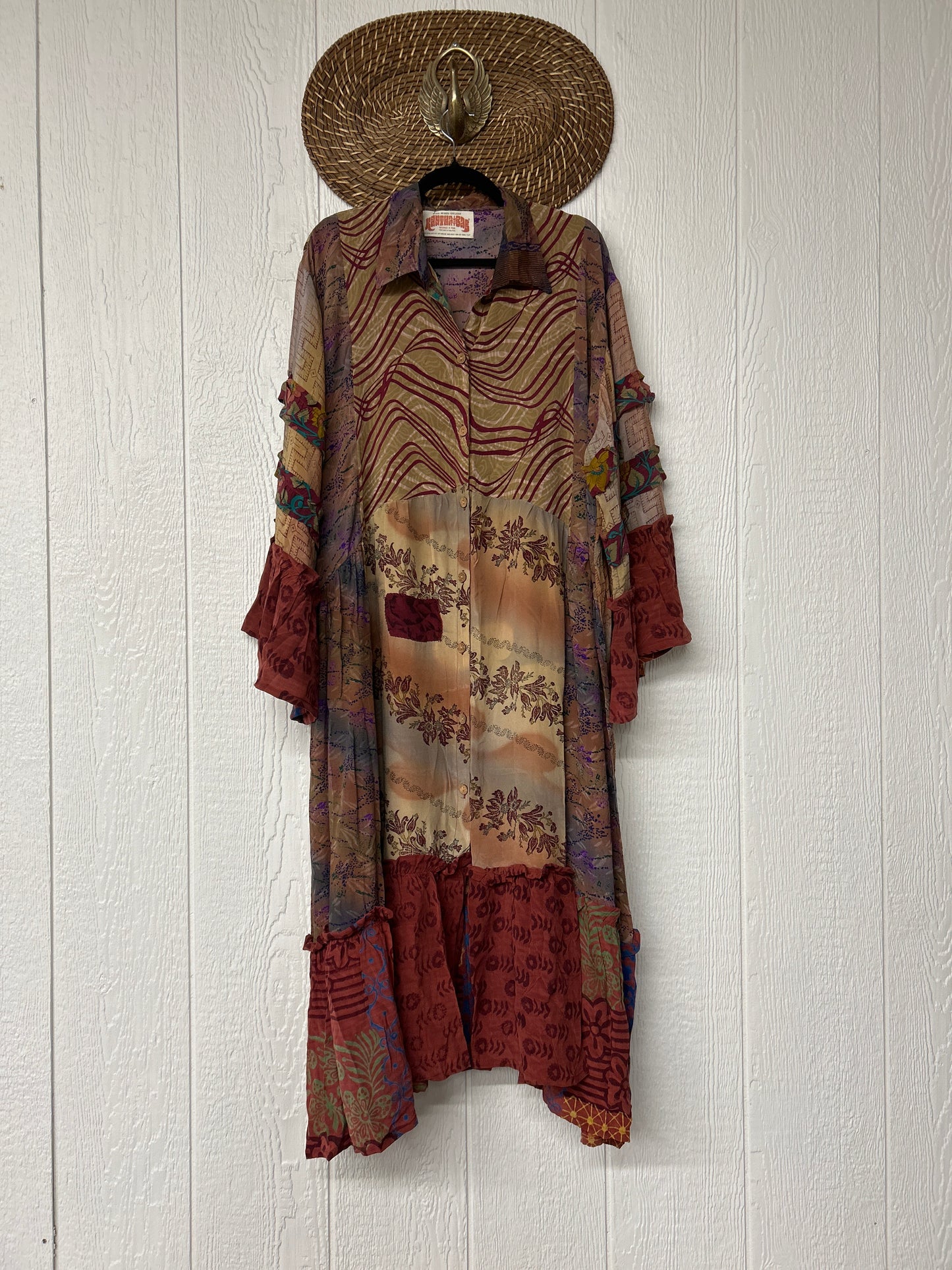 Crepe Sari Rhiannon Duster Dress 0226 277