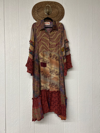 Crepe Sari Rhiannon Duster Dress 0226 277