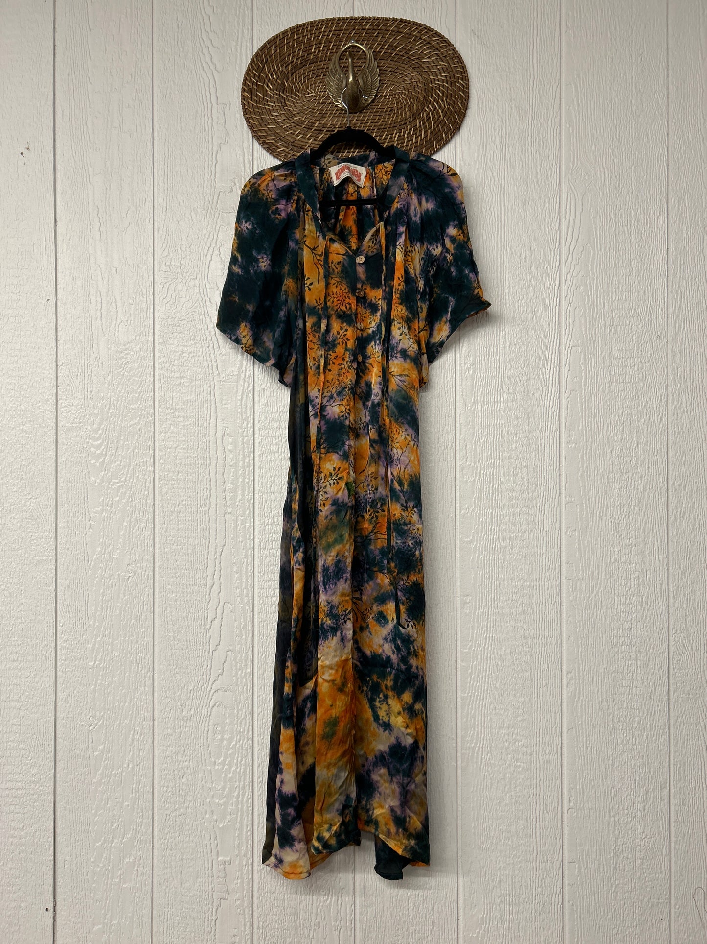 Crepe Sari Summer Woodstock Duster 0626 232