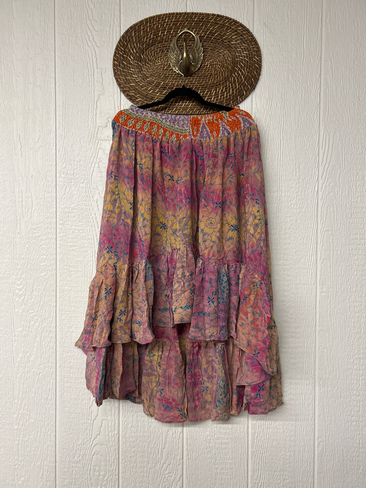 Crepe Sari Dahlia Skirt 1026 219