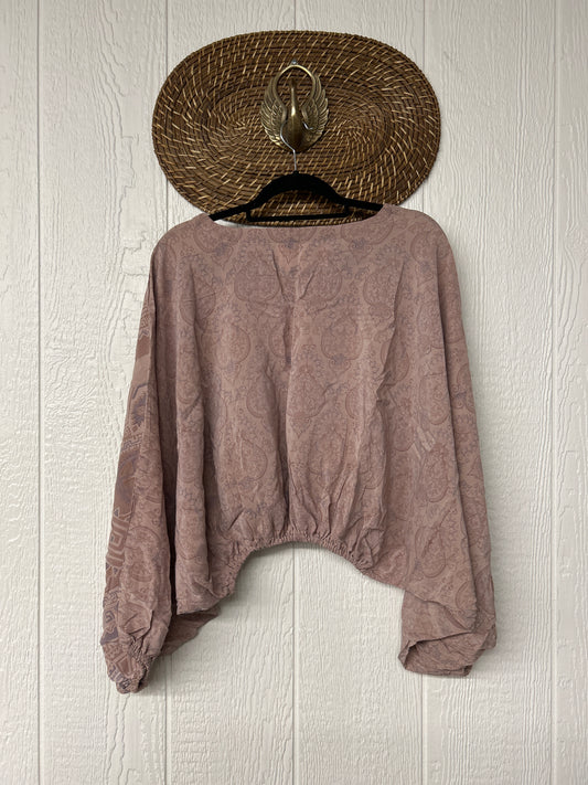 Crepe Sari Luna Crop Top 0526 013