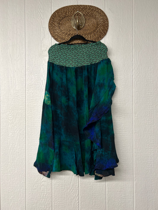 Crepe Sari Inner Peace Wrap Skirt 0626 242