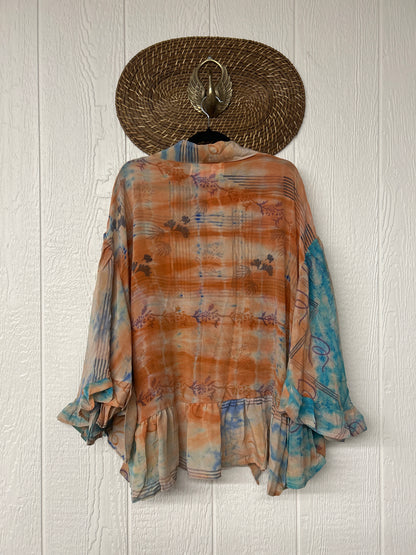 Crepe Sari Wild Rose Top 1225 176