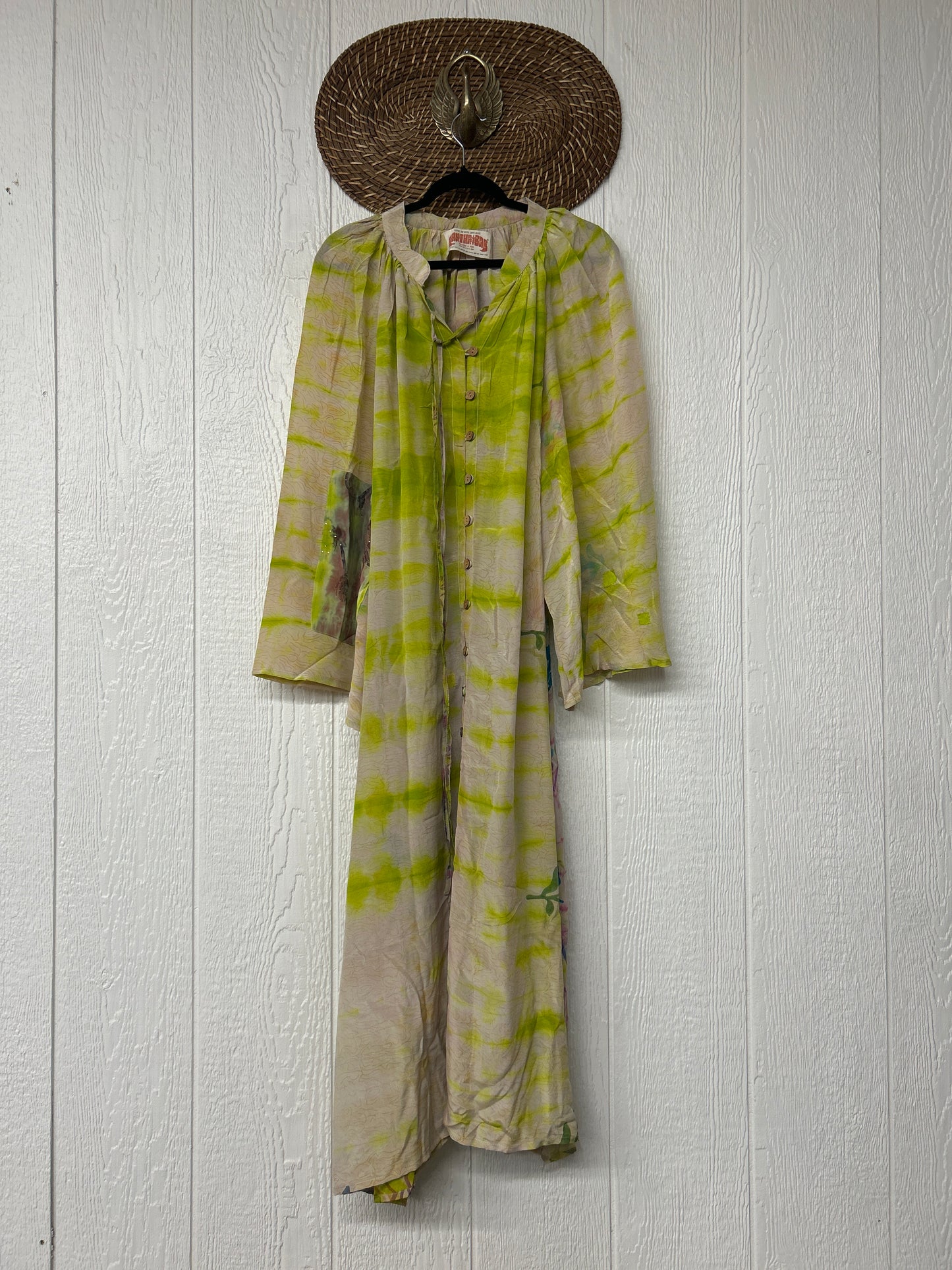 Crepe Sari Woodstock Duster Dress 0226 103