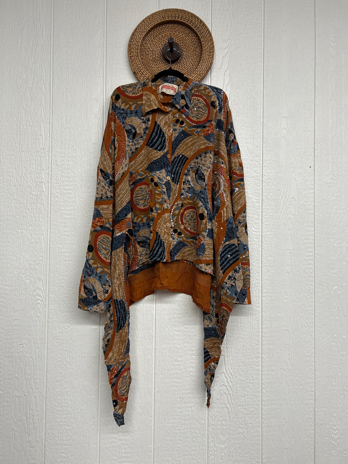 Crepe Sari Nirvana Button Down 1125 192