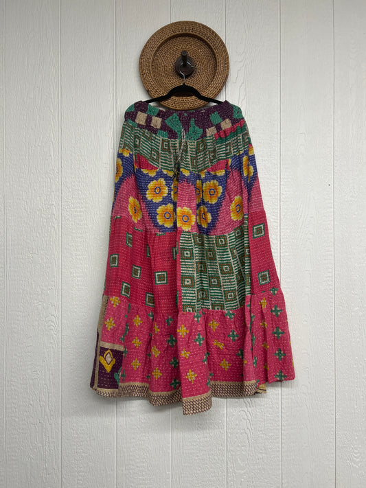 Pareo Kantha Lotus Maxi Skirt 0826 230