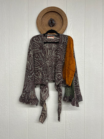 Crepe Sari Zeppelin Crop Shrug 0426 101