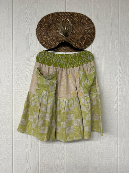 Pareo Kantha Meadow Skirt 0826 179