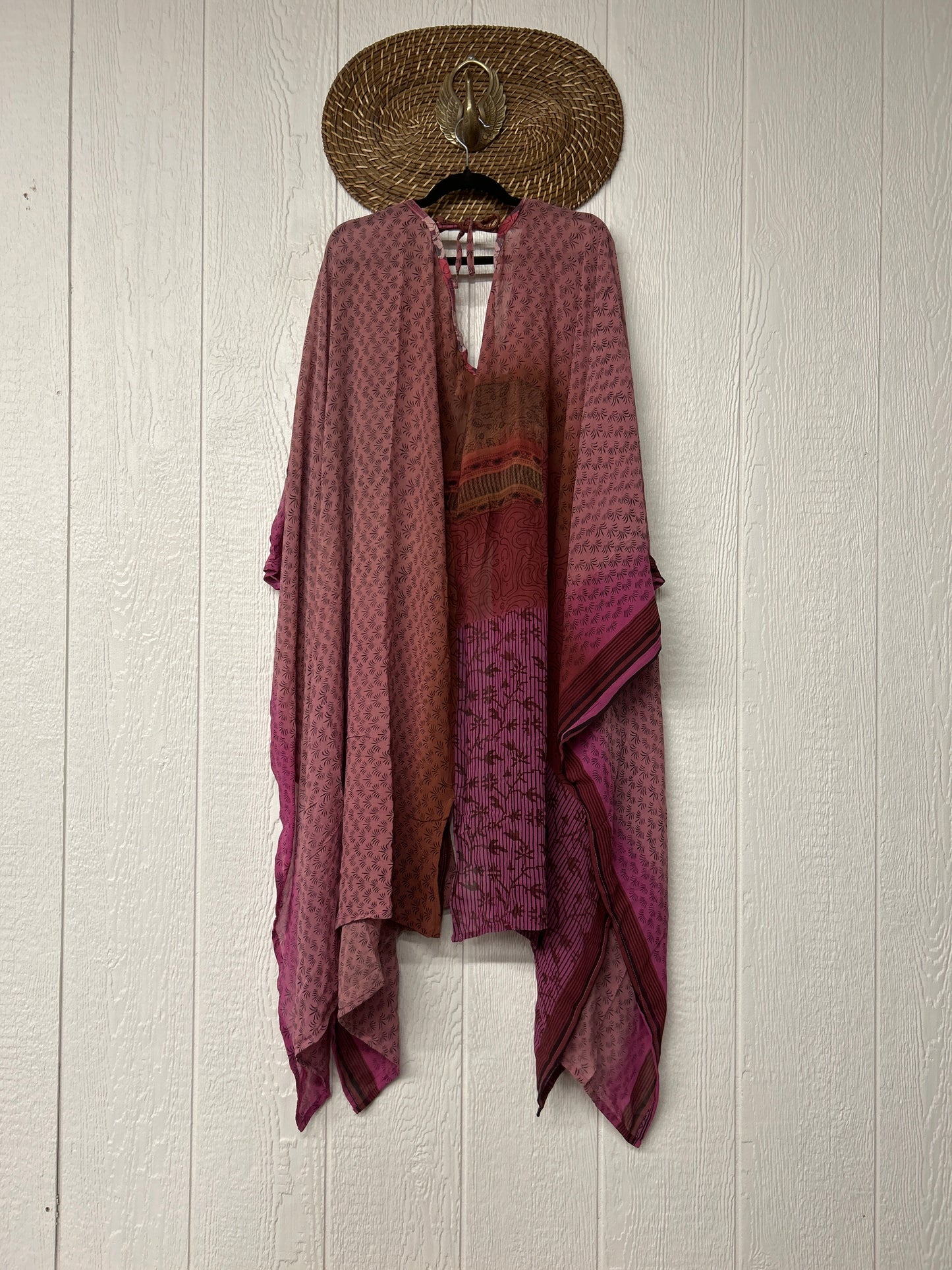 Crepe Sari Orchid Kimono 0626 039