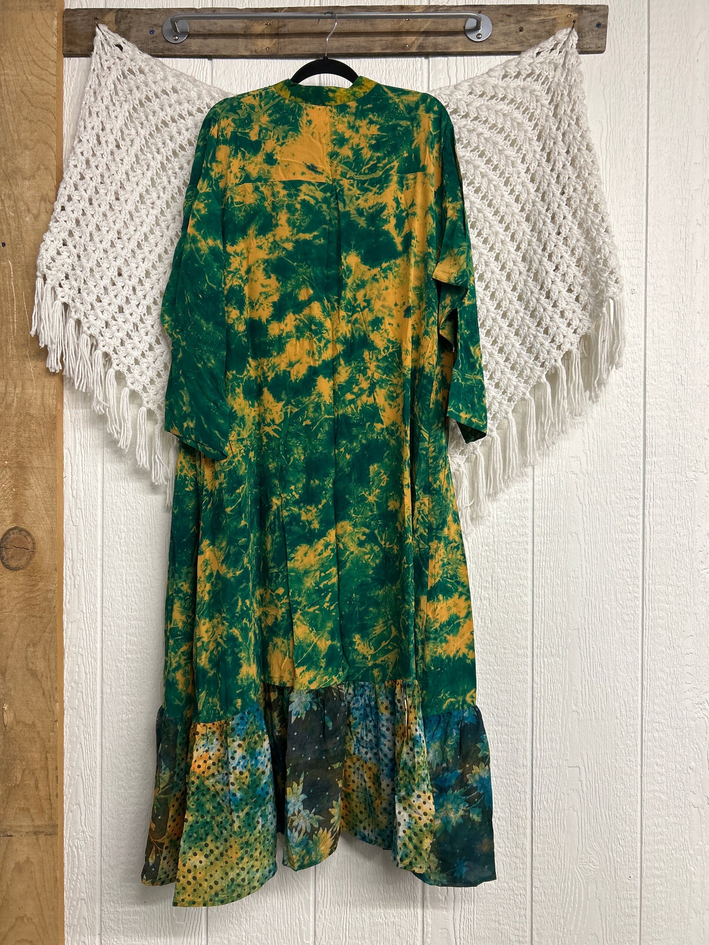 Crepe Sari Dahlia Duster Dress 0326 099