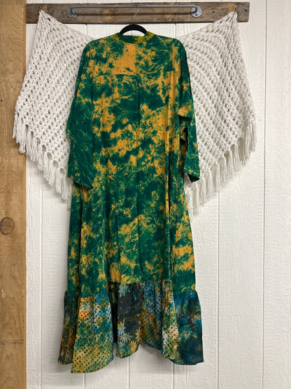 Crepe Sari Dahlia Duster Dress 0326 099