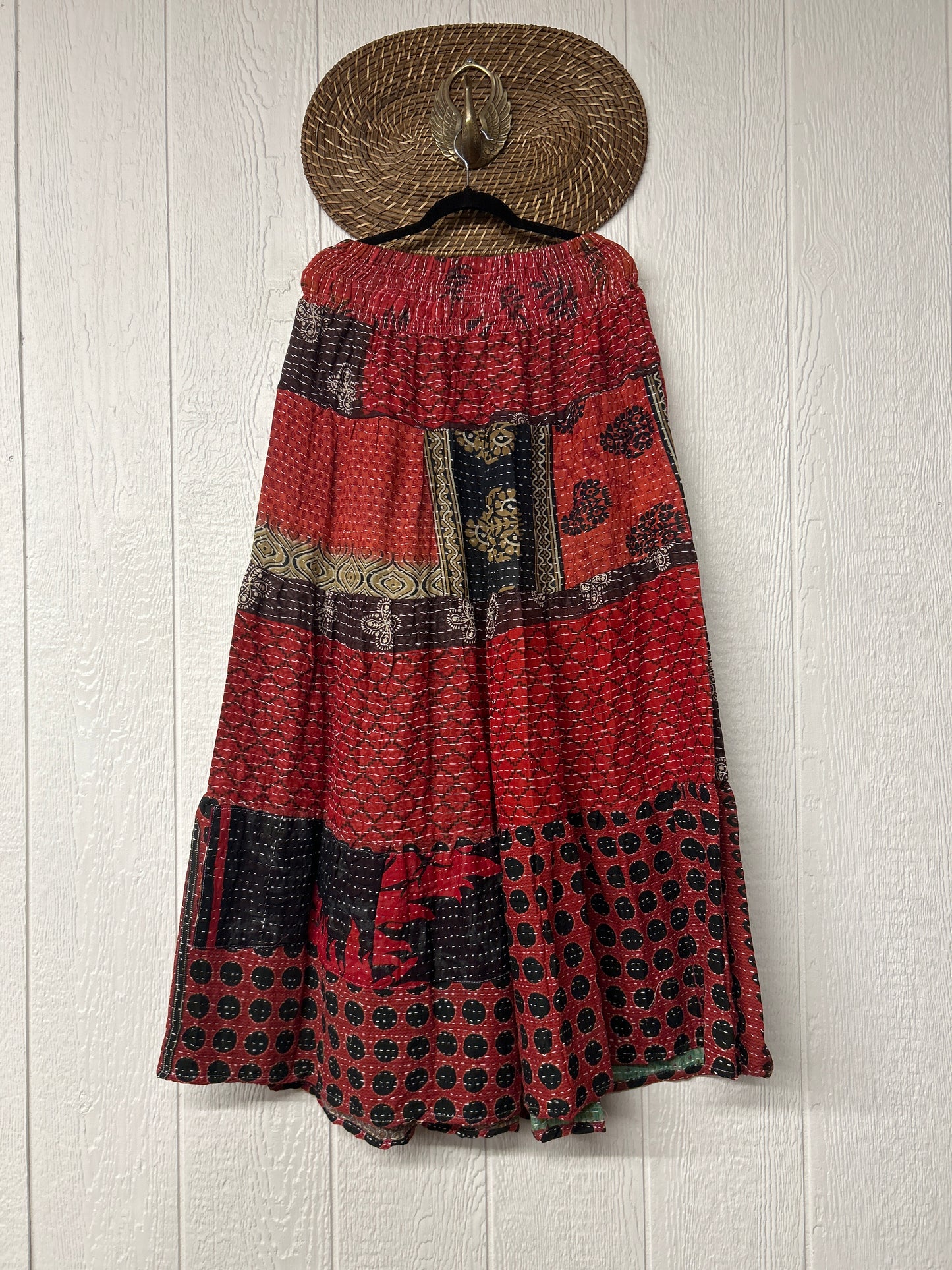 Pareo Kantha Lotus Maxi Skirt 0826 114