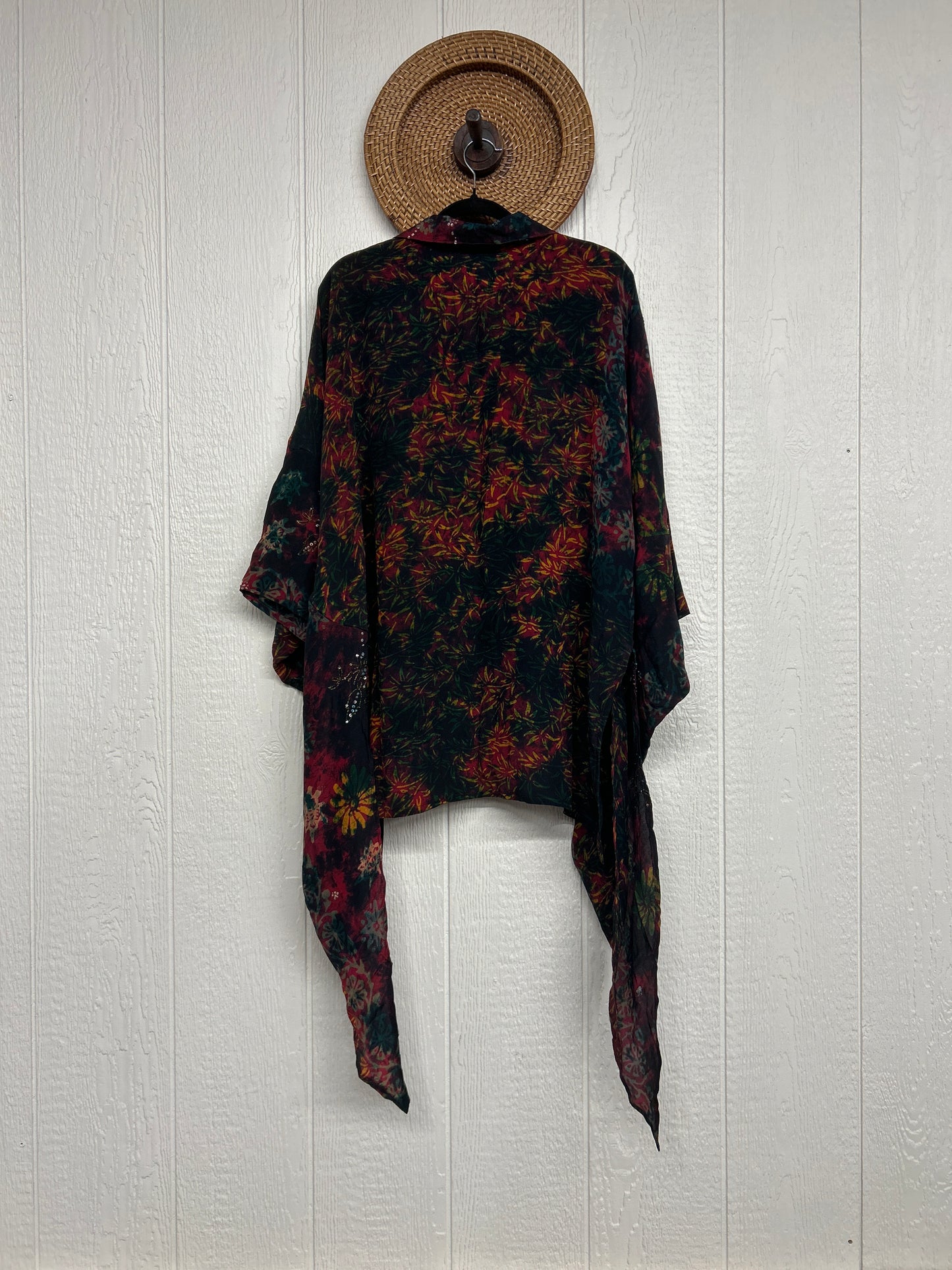 Crepe Sari Summer Nirvana Button Down 0626 234