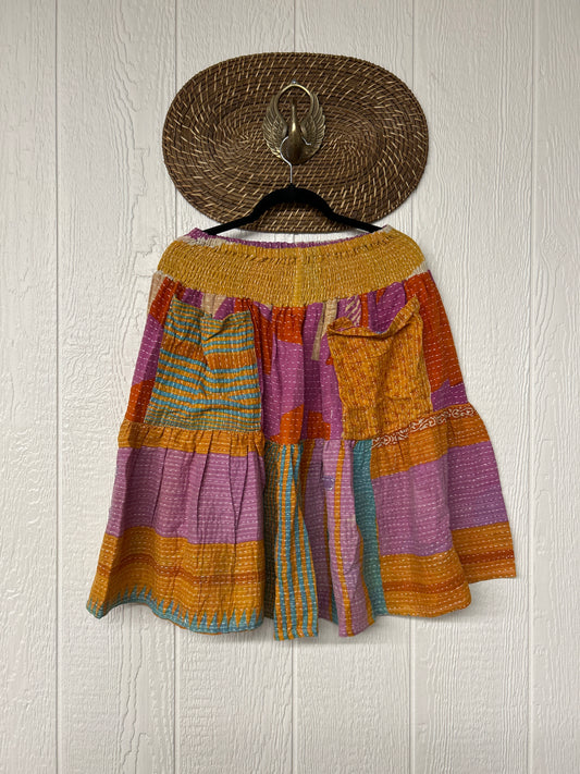 Pareo Kantha Meadow Skirt 0826 191