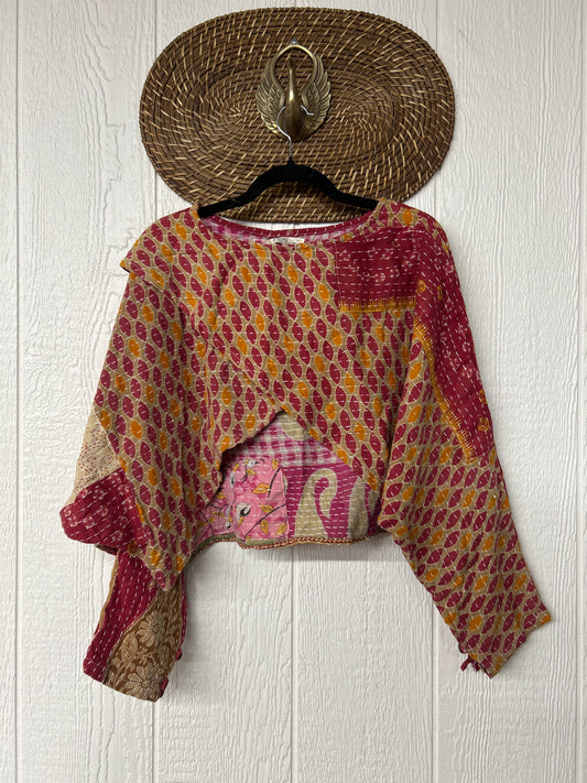 Pareo Kantha In Bloom Cropped Pullover 0326 169