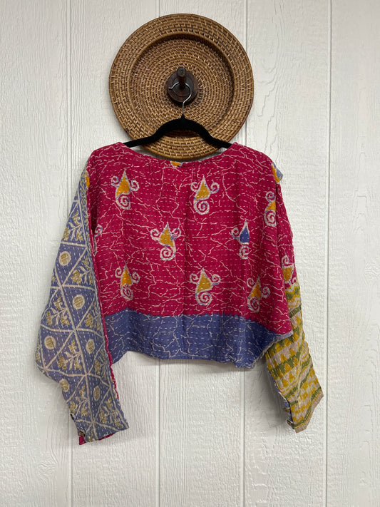 Pareo Kantha In Bloom Cropped Pullover 0326 008
