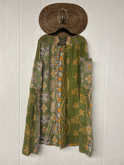 Pareo Kantha Butterfly Cargo Skirt 0426 069