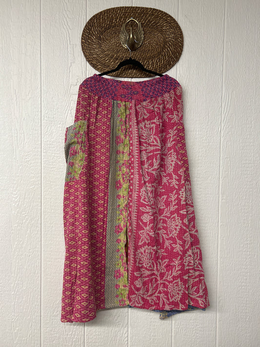 Pareo Kantha Butterfly Cargo Skirt 0426 064