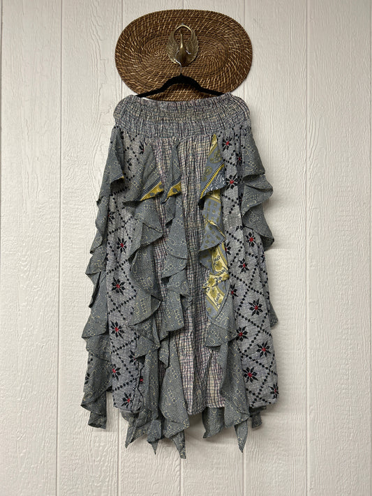 Pareo Kantha Willow Maxi Skirt 0826 180