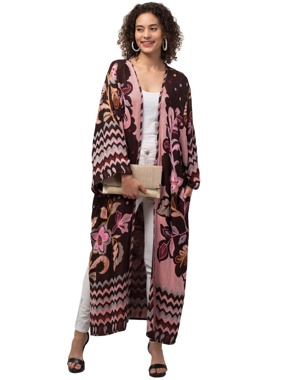 Cider Glam Thick Stitch Kimono Jacket - Kantha Bae