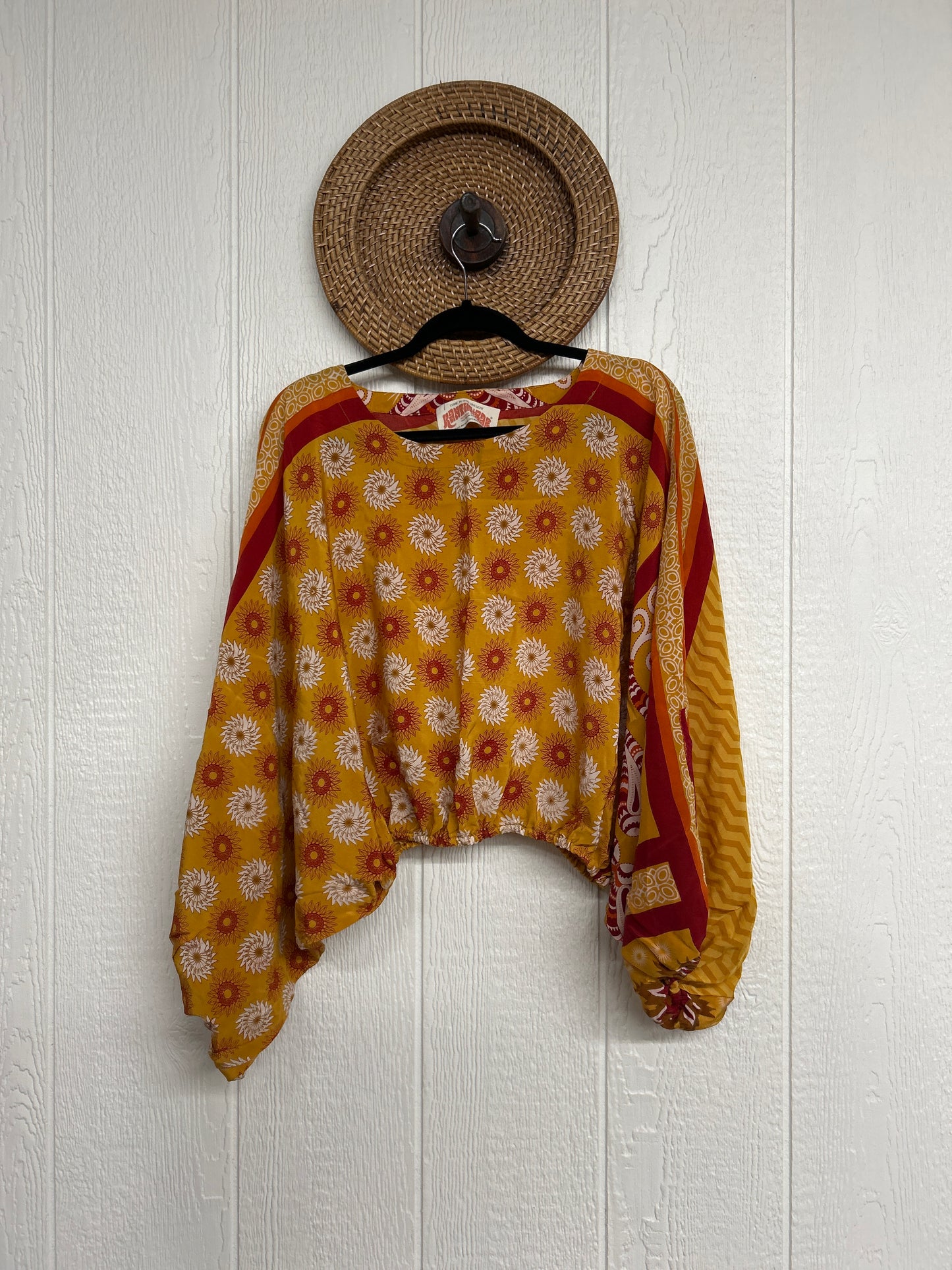 Crepe Sari Luna Crop Top 0126 029