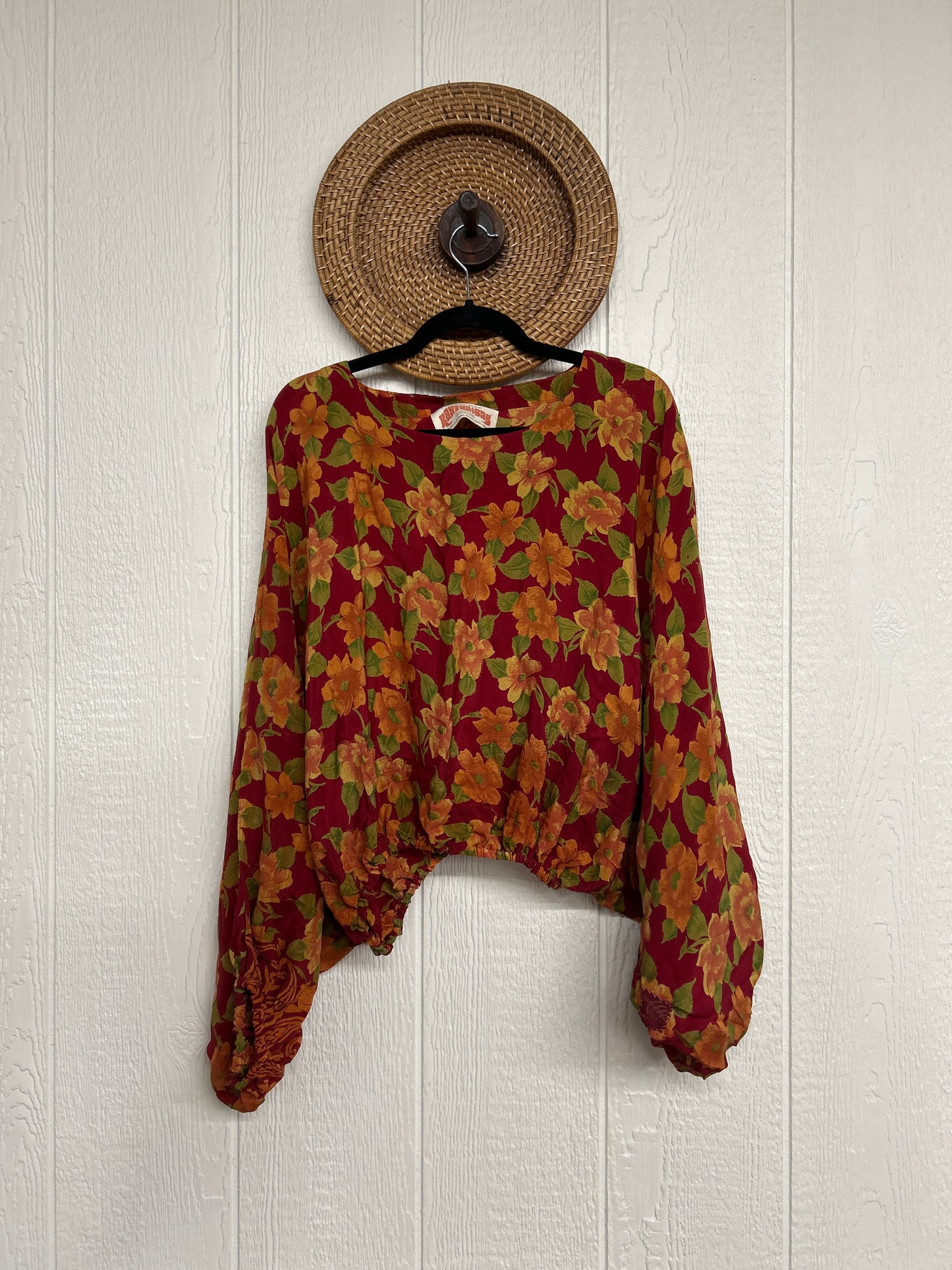 Crepe Sari Luna Crop Top 0126 103