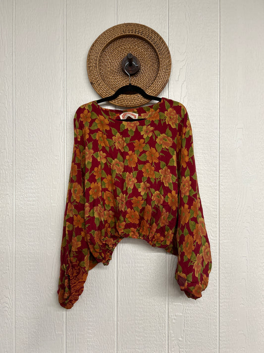 Crepe Sari Luna Crop Top 0126 103