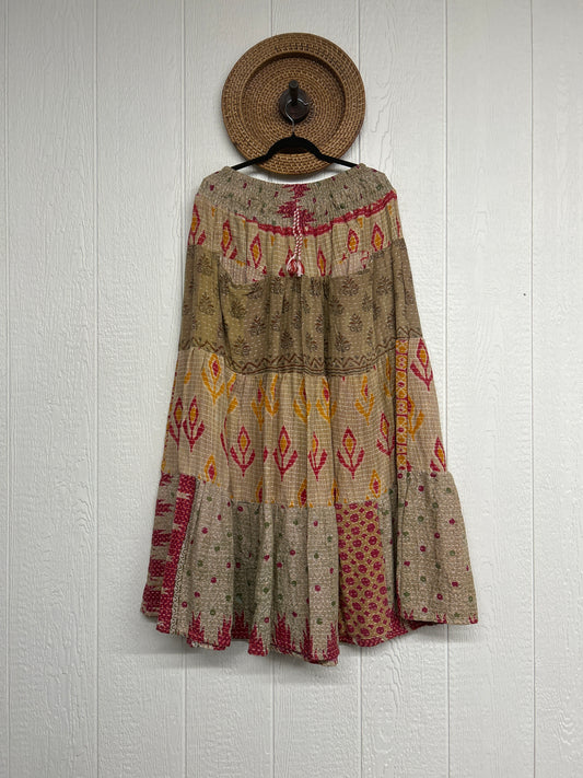 Pareo Kantha Lotus Maxi Skirt 0826 267