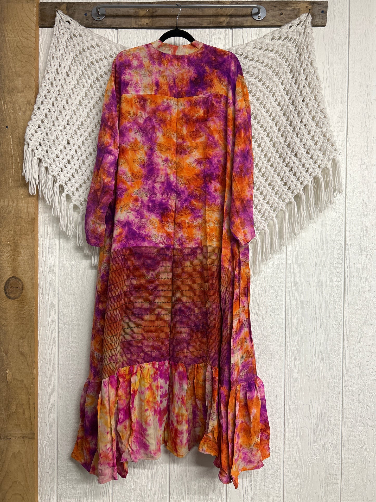 Crepe Sari Dahlia Duster Dress 0326 034