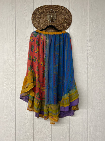 Crepe Wild Rose Skirt 1025 160