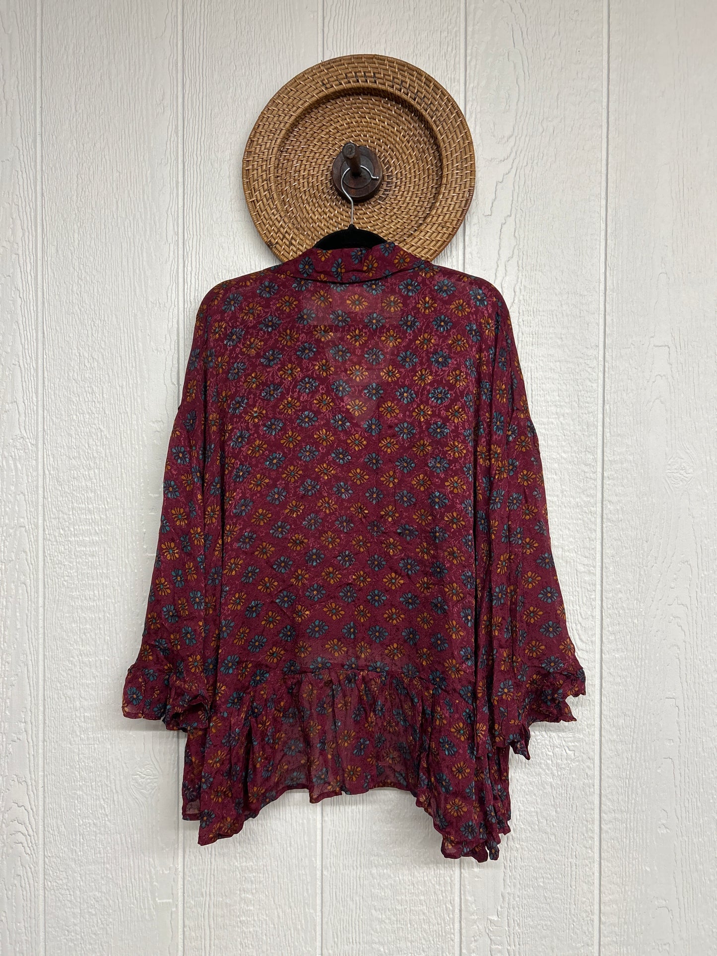 Crepe Sari Wild Rose Top 0426 227